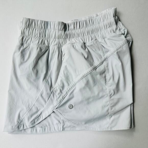 Lululemon Track That High Rise Lined Short 3" White Size 10 Run Gym - Picture 2 of 8